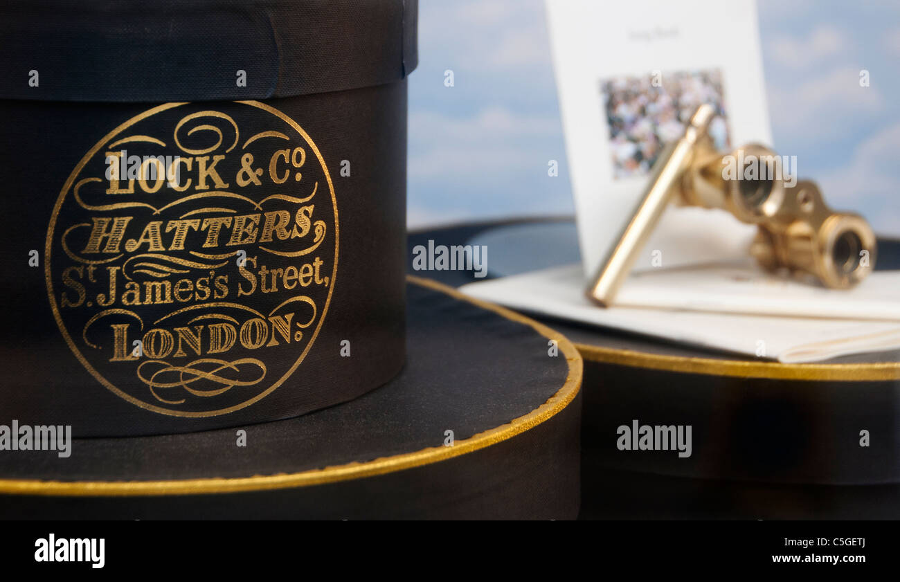 Hatters James Lock & Co, founded in 1676, St James’s street, London, UK Stock Photo