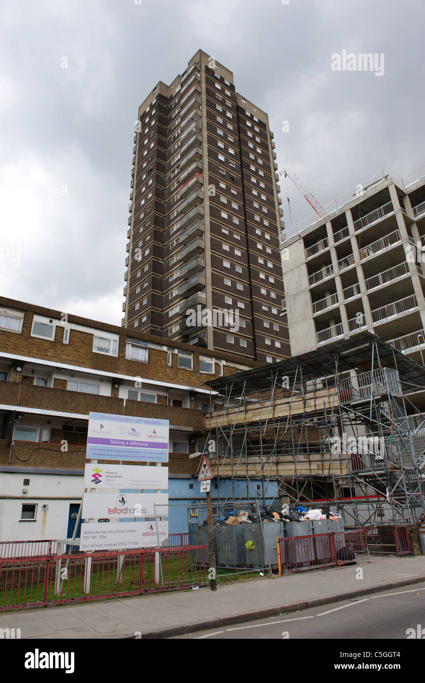 St Estate regeneration, Royal Mint Street, Whitechapel, Tower