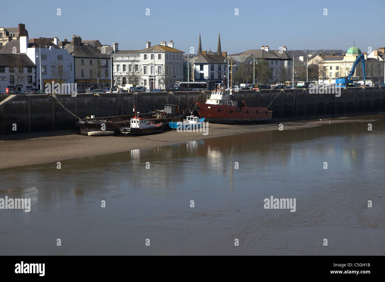 Bideford Quay at low tide Stock Photo Alamy