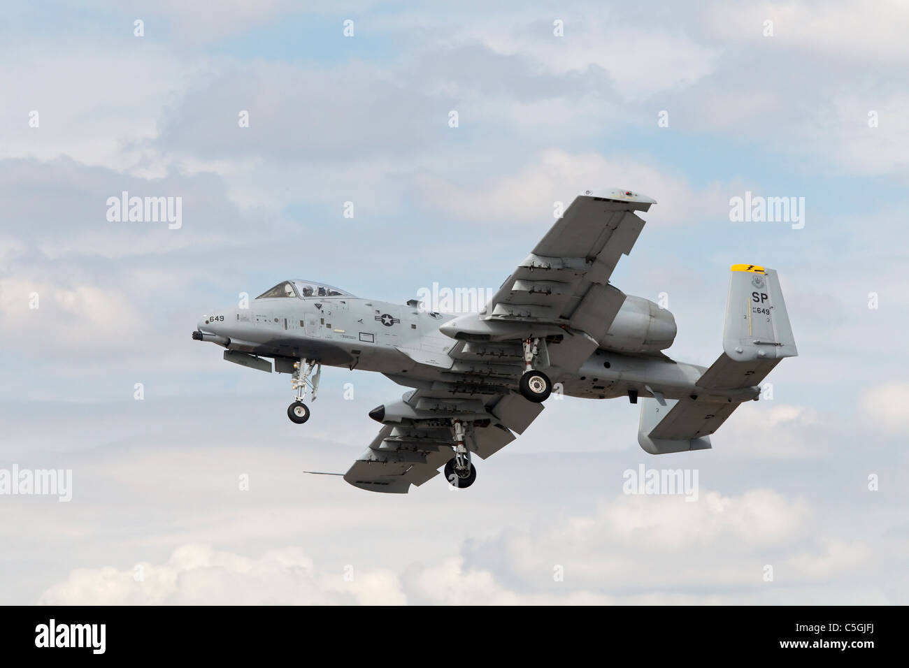A Republic A10C Thunderbolt of the USAF Stock Photo