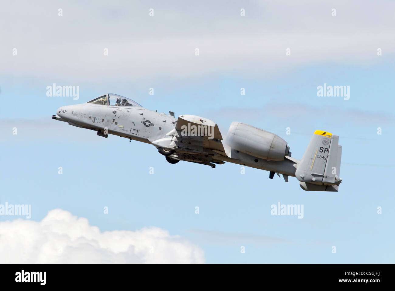 A Republic A10C Thunderbolt of the USAF Stock Photo