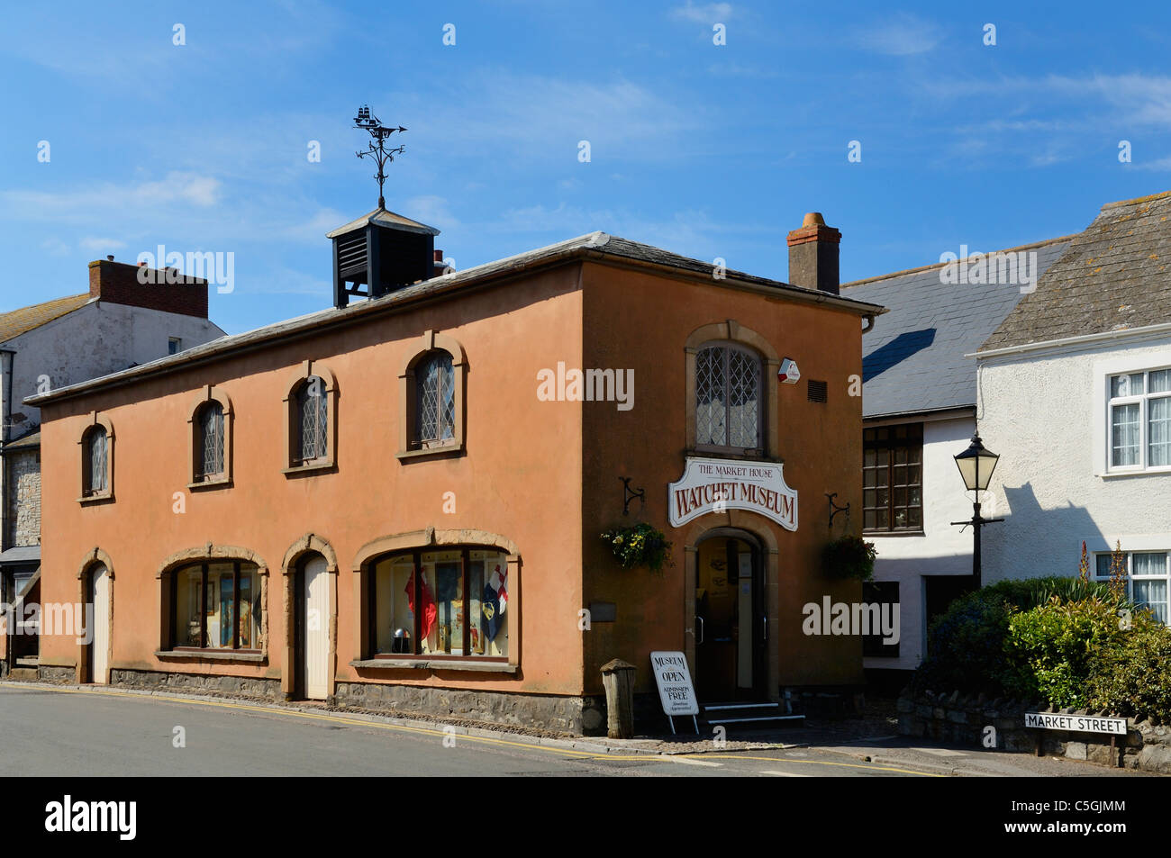 The Market House Watchet Museum at the harbour town of Watchet, Somerset, England. Stock Photo