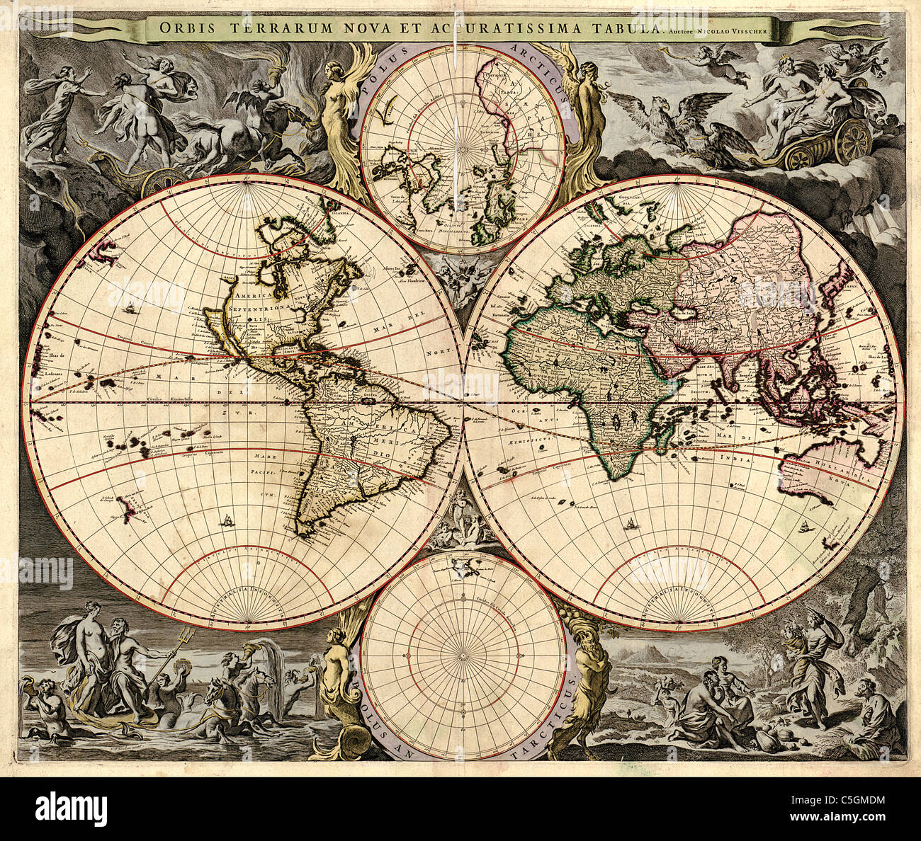 Visscher map hi-res stock photography and images - Alamy
