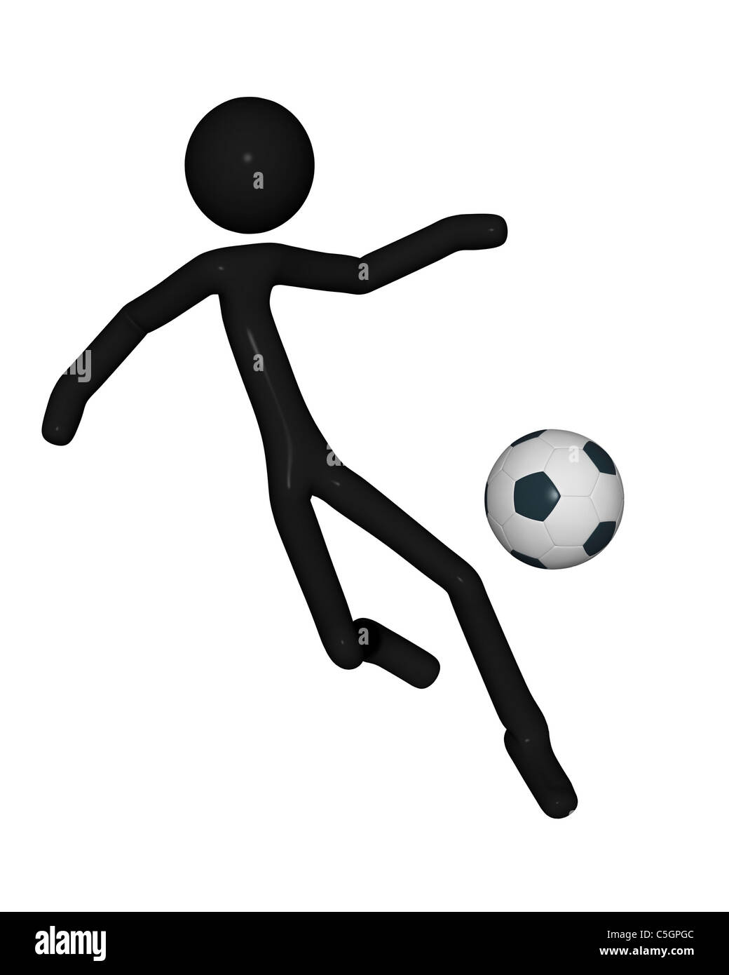 Stickman football Cut Out Stock Images & Pictures - Alamy
