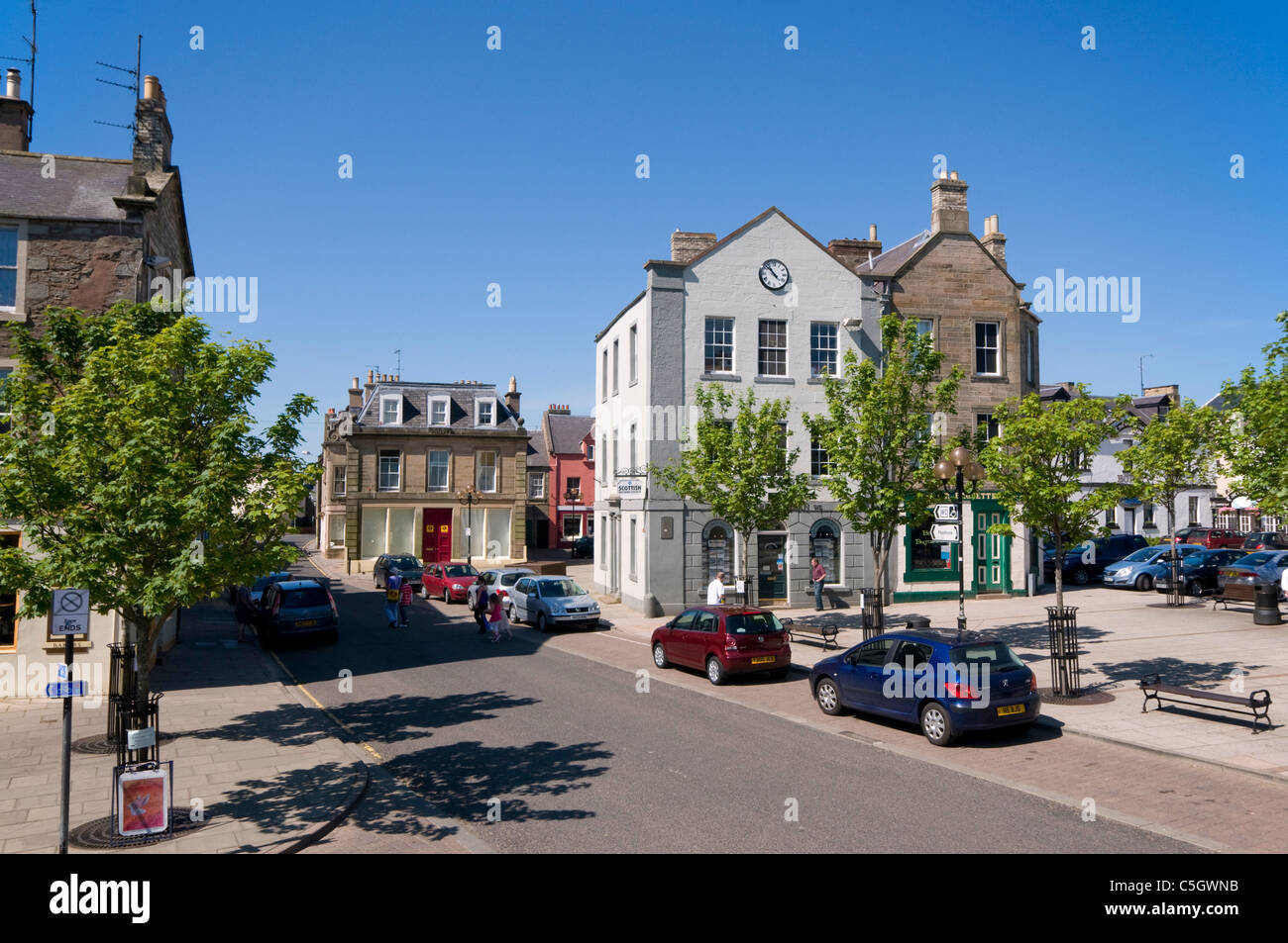 Duns Town - The main square Stock Photo