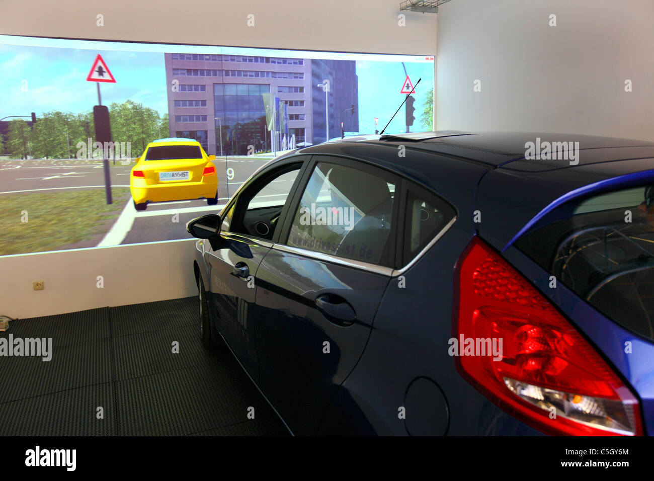 University Duisburg-Essen, simulator for electric mobility. Simulation of performance capability of electric vehicles. Stock Photo