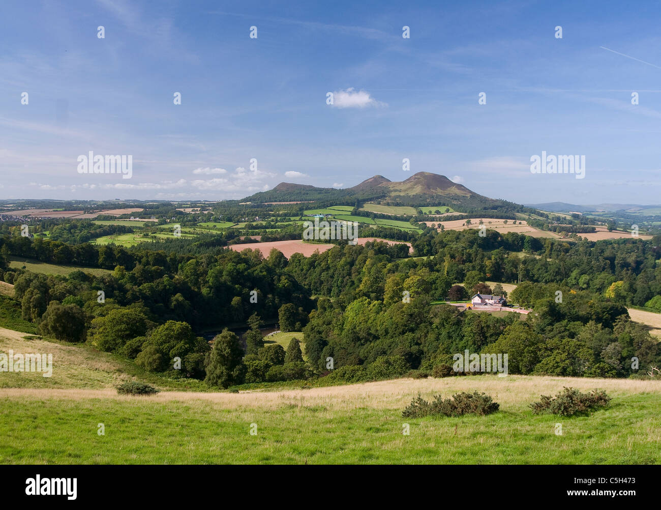 Scotts View and the Eildon Hills by River Tweed - Scottish Borders ...