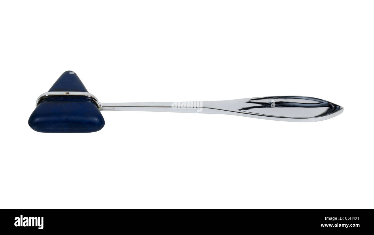 Medical hammer used to test reflexes by lightly striking certain areas