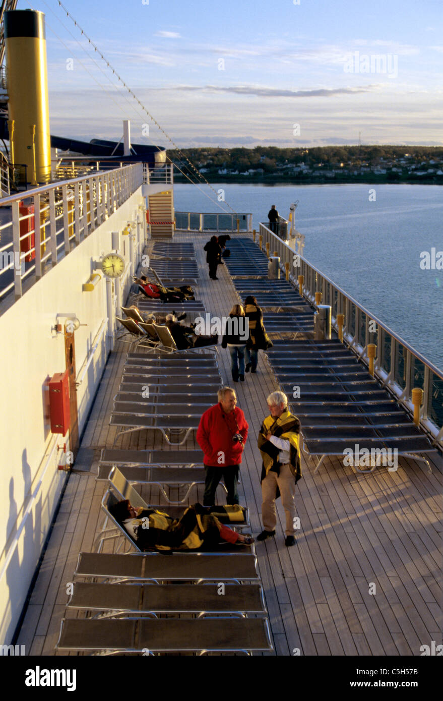 Cruise Ship Passengers On Deck High Resolution Stock Photography and ...