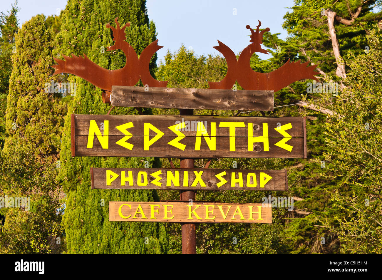 Nepenthe Restaurant and store, Big Sur, California Stock Photo