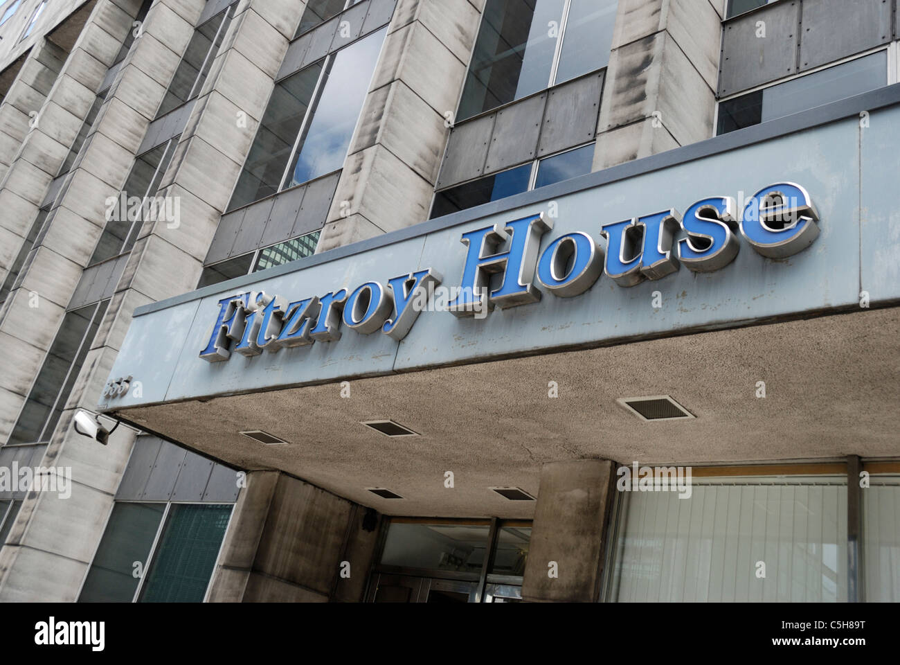 Fitzroy House office building in Euston Road, London, England Stock
