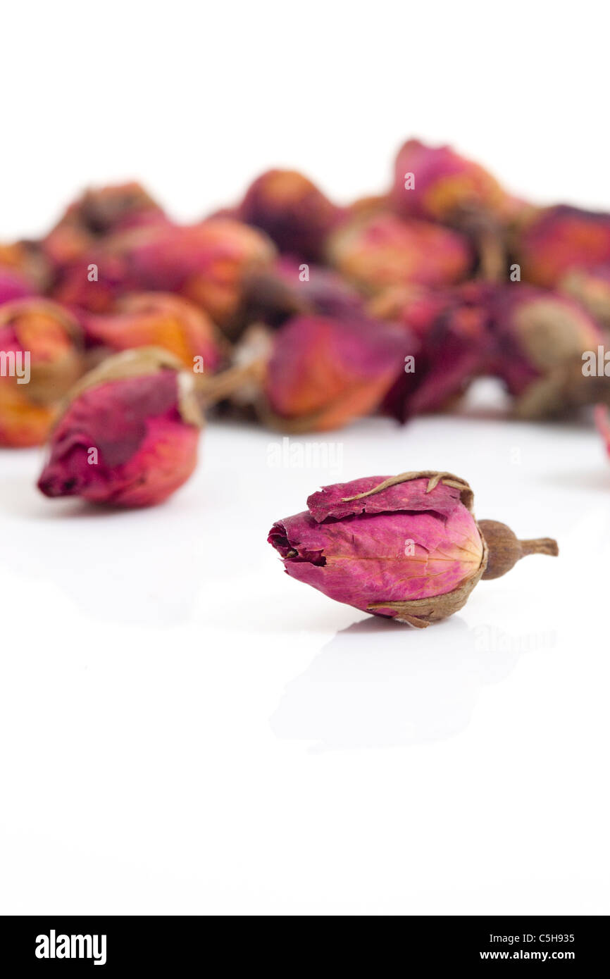 Closeup of a rose, Chinese Herbal Medicine Stock Photo Alamy