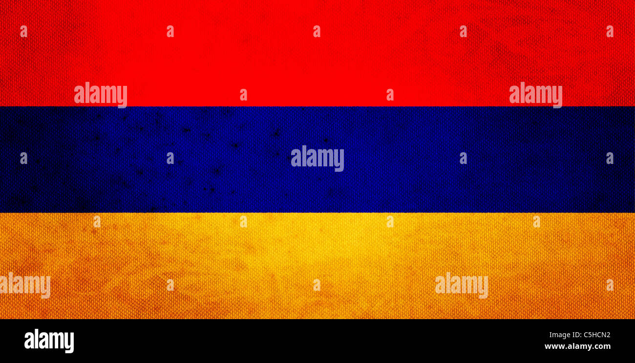 The Flag of Armenia on a canvas background Stock Photo - Alamy