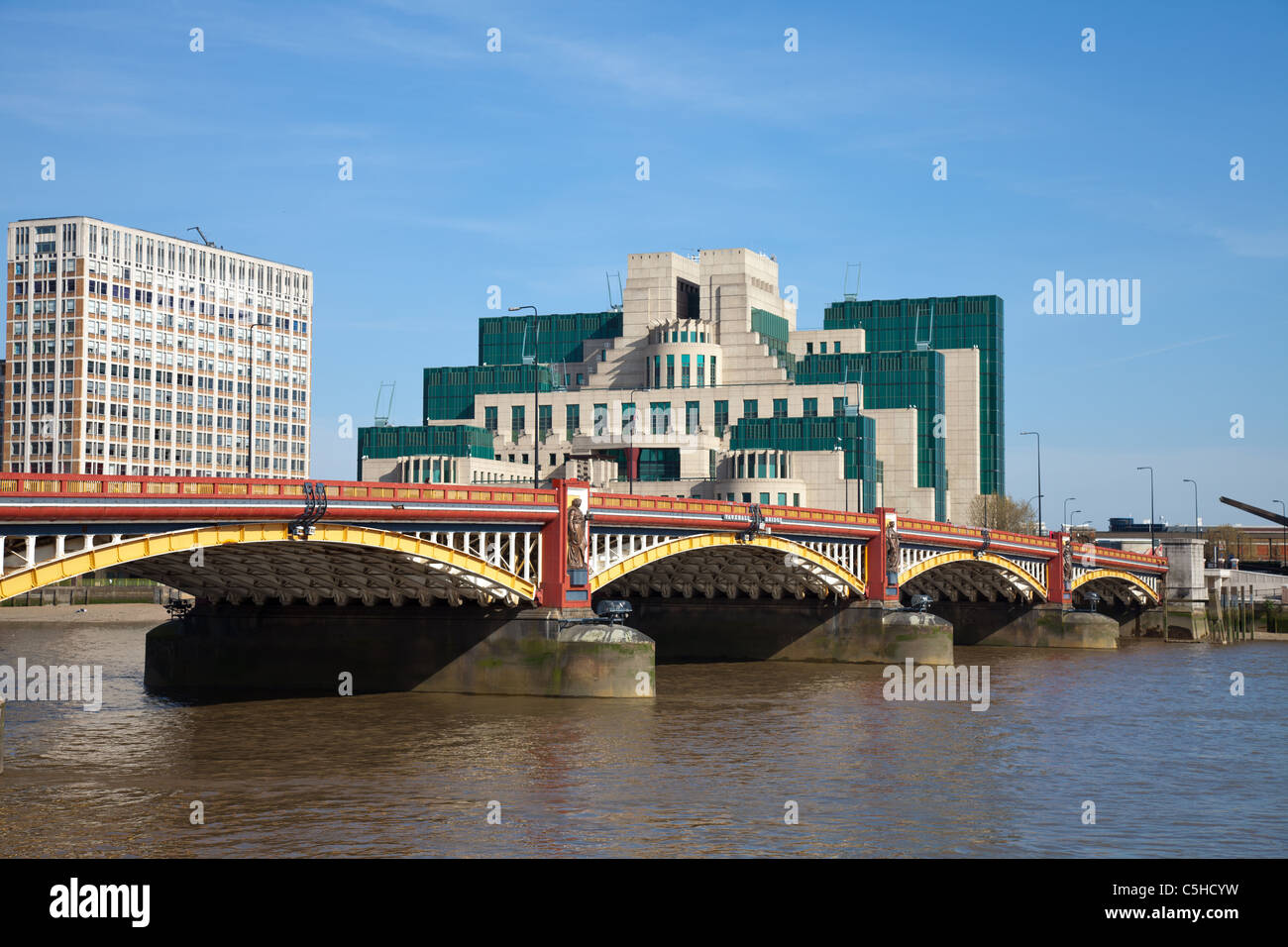 MI6 headquarters in London Stock Photo