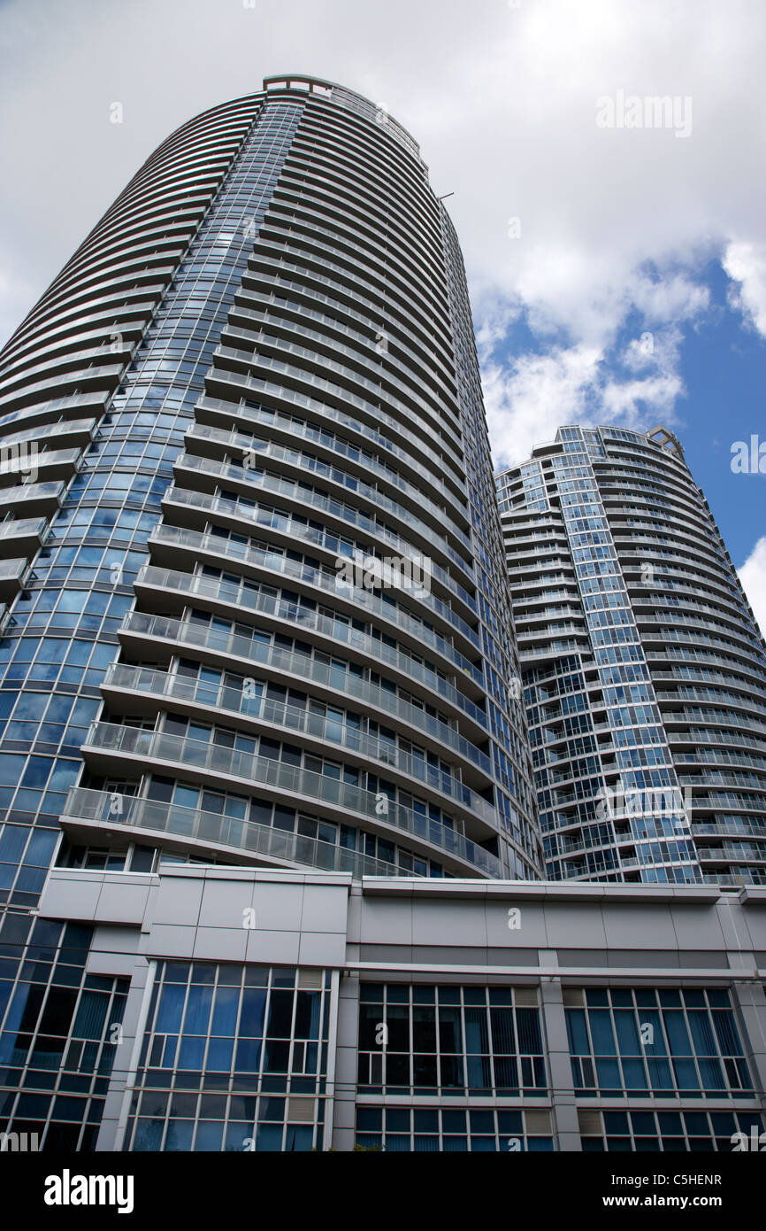 the condos apartment buildings on queens quay toronto ontario