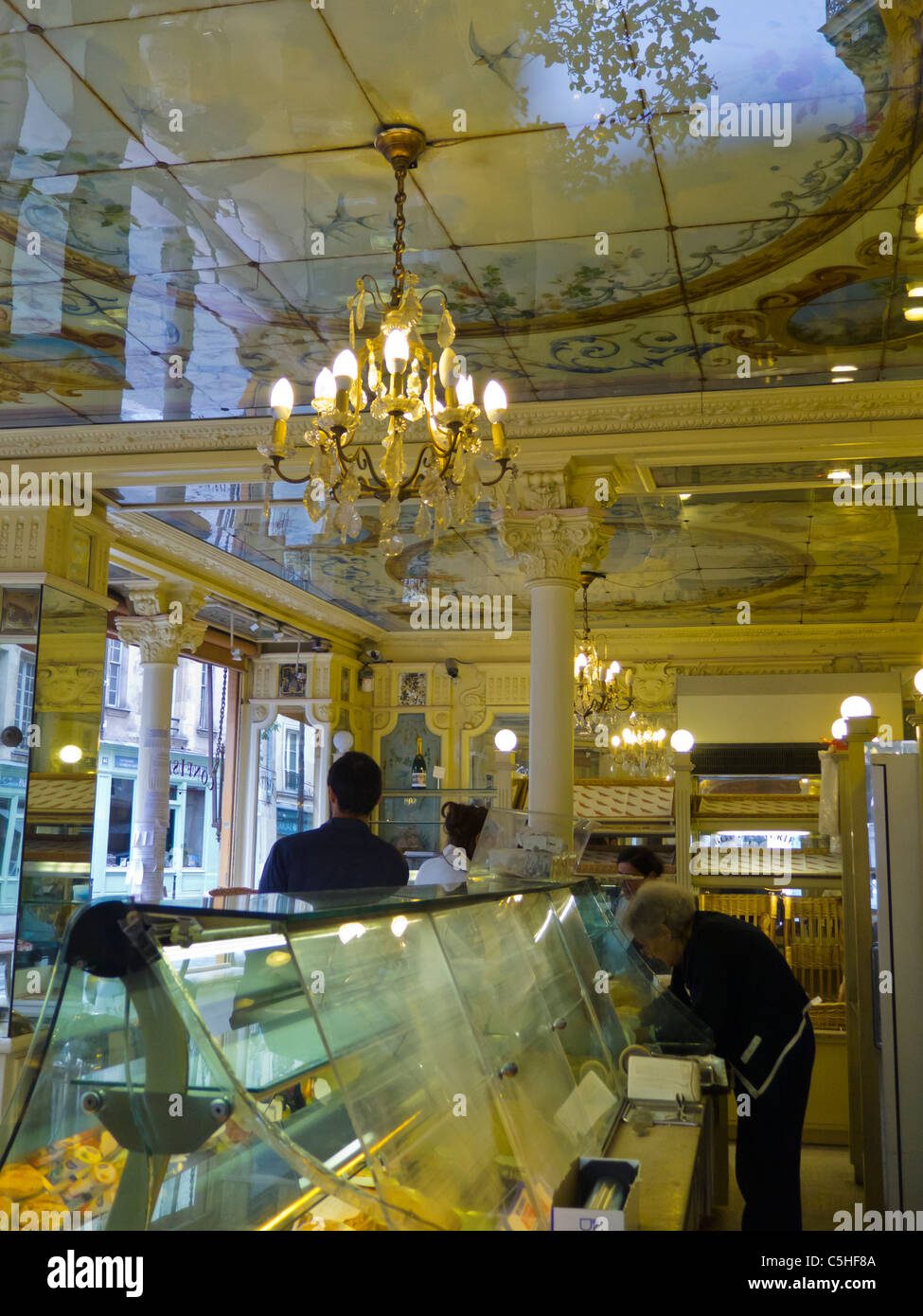 Paris, France, Interior Design, inside Old Style French Bakery Shop interiors, Boulangerie, in