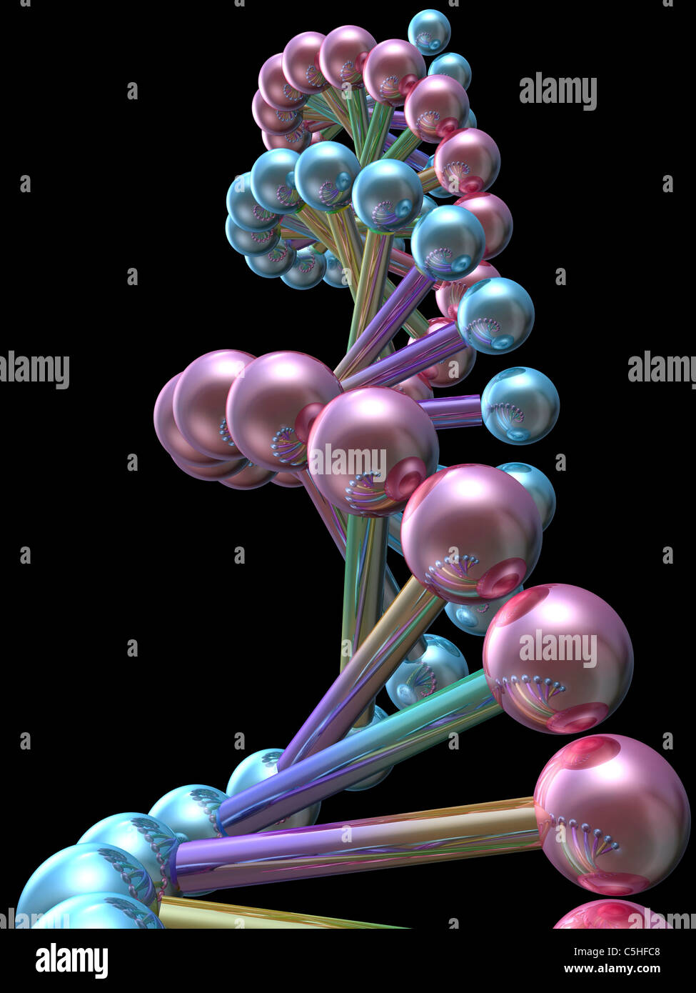 DNA molecule, computer artwork Stock Photo - Alamy