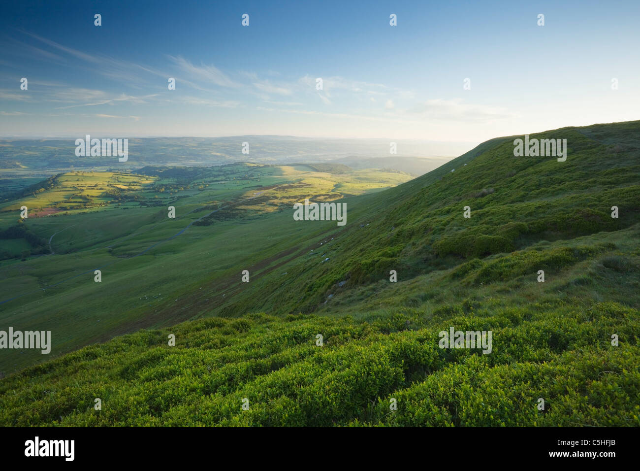 Hay Bluff in the Black Mountains. Brecon Beacons National Park. Powys. Wales. UK. Stock Photo