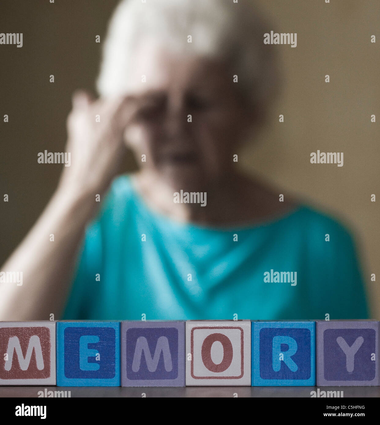 Alzheimer's disease, conceptual image Stock Photo