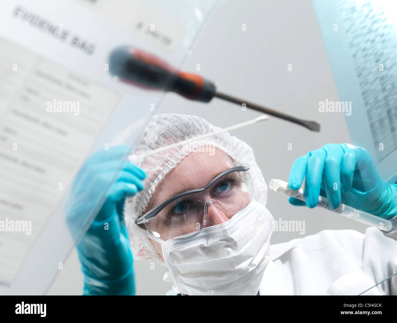 Forensic science Stock Photo