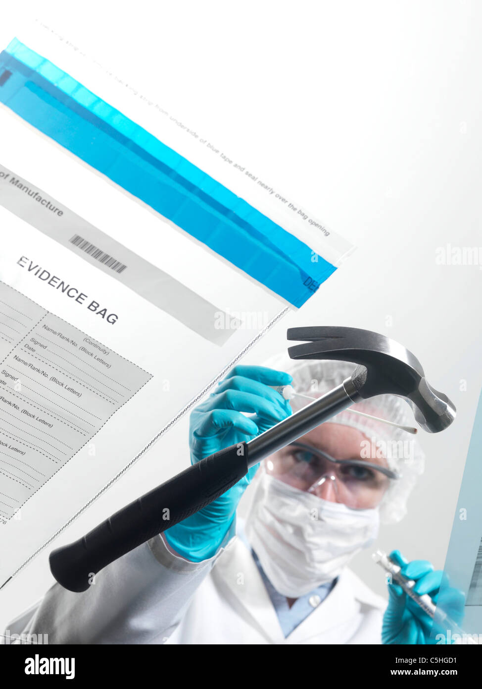 Forensic science Stock Photo