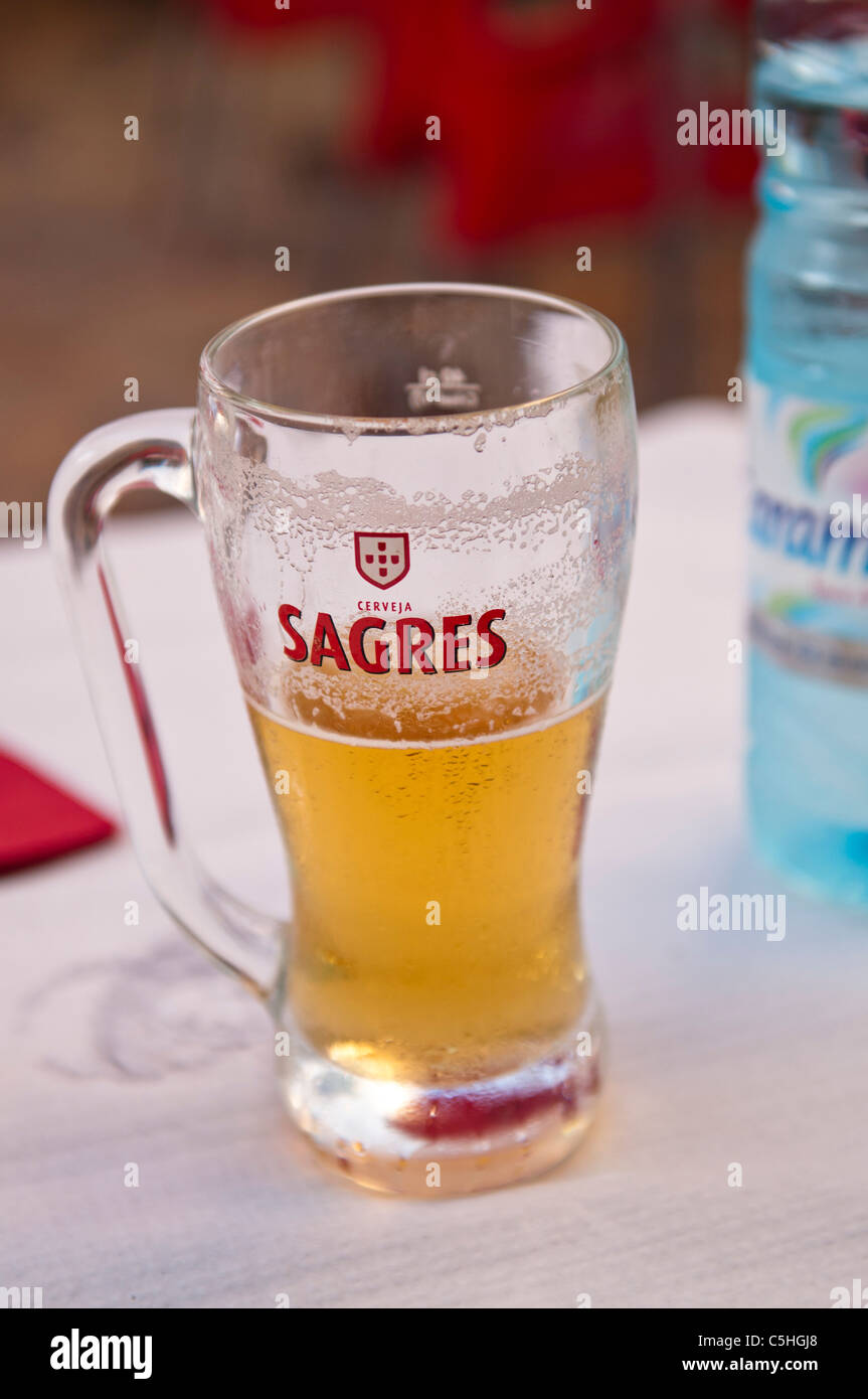 Glass of Portuguese beer Stock Photo - Alamy