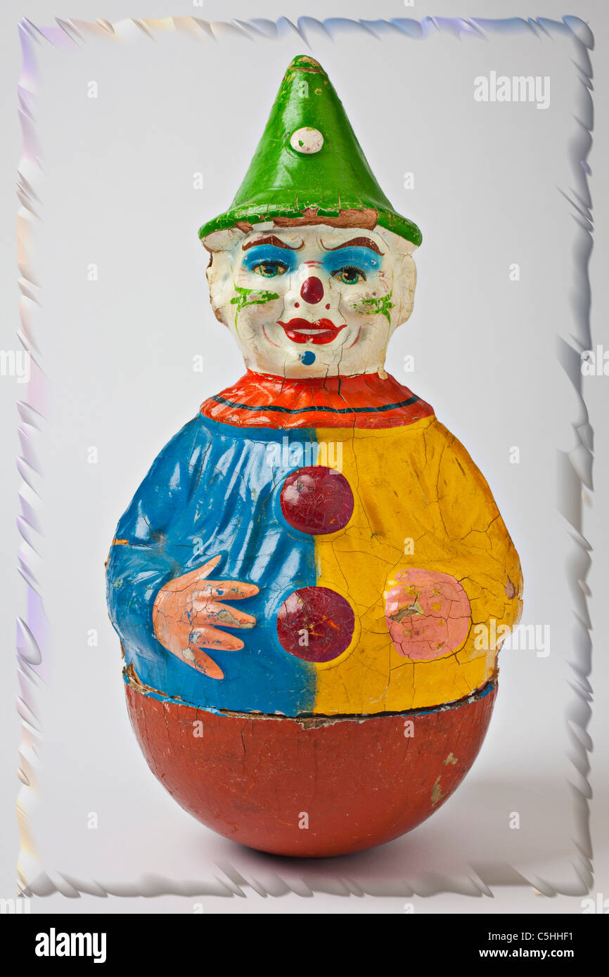 Old clown toy Stock Photo