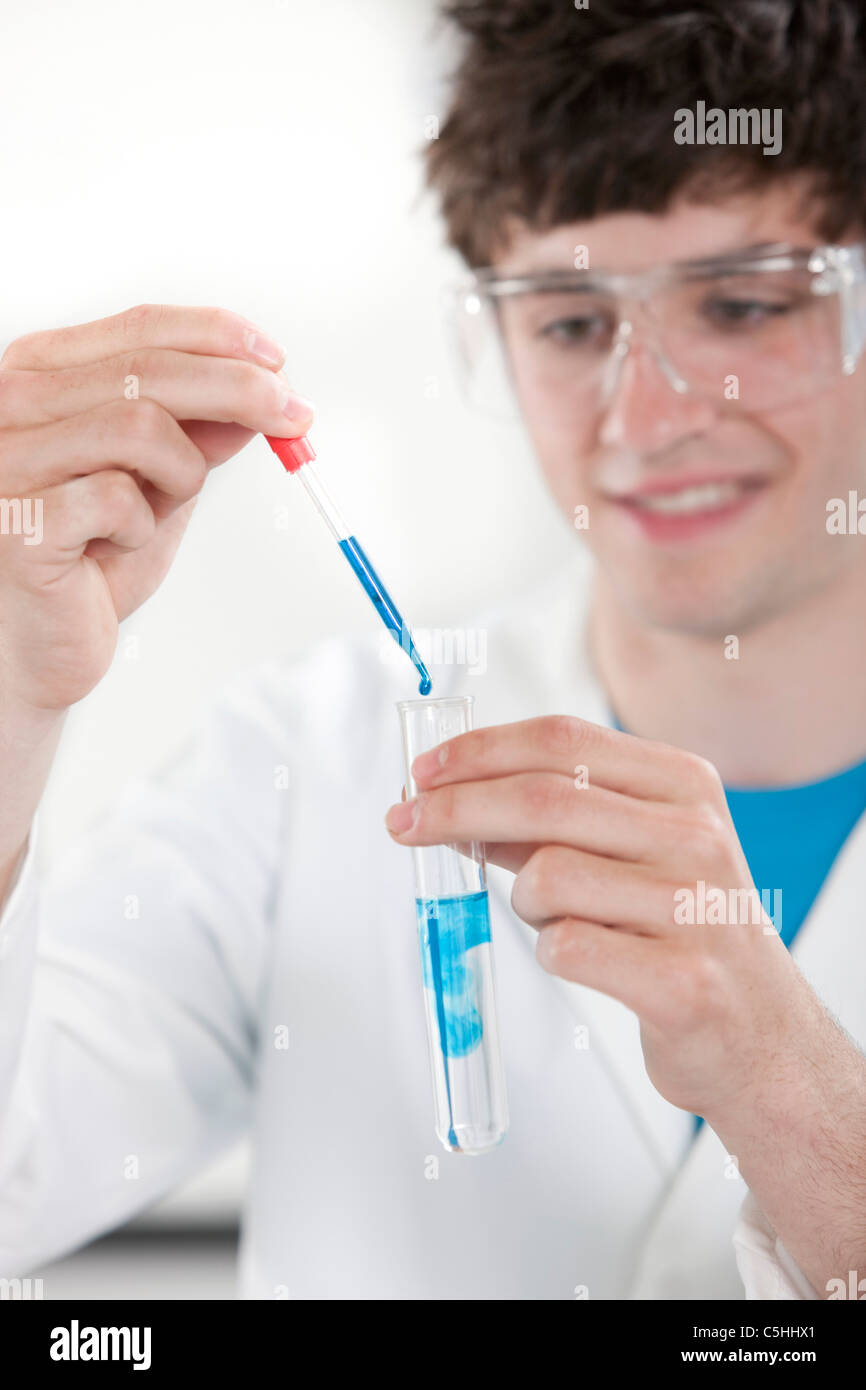 Chemistry lesson Stock Photo Alamy