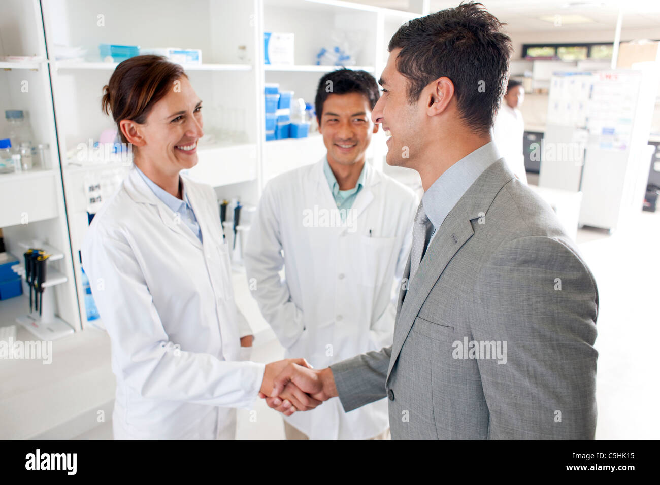 Commercialisation of scientific research Stock Photo