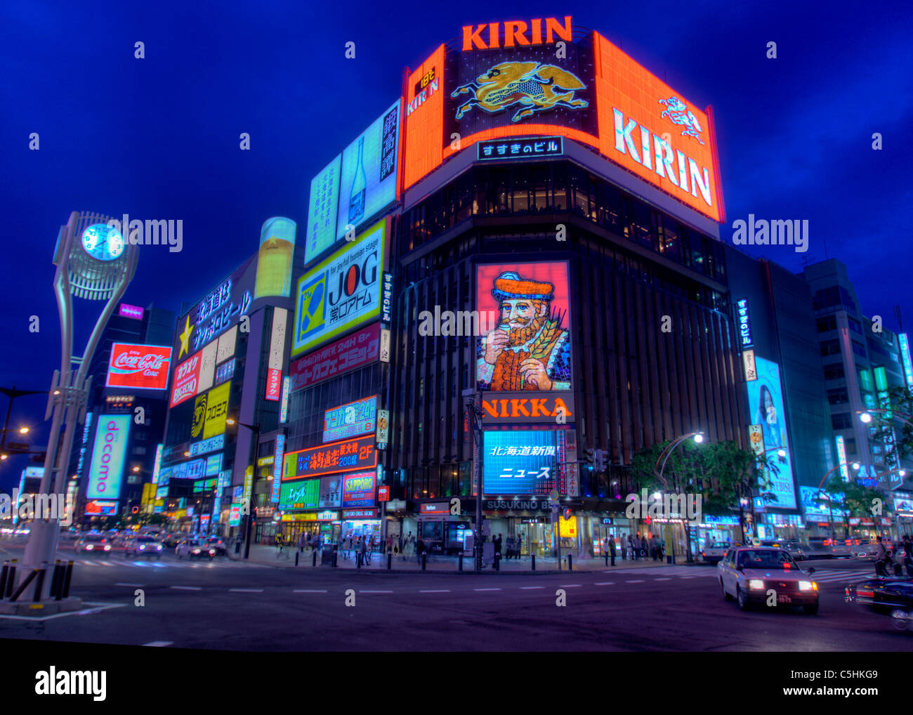 Susukino Night HDR Stock Photo