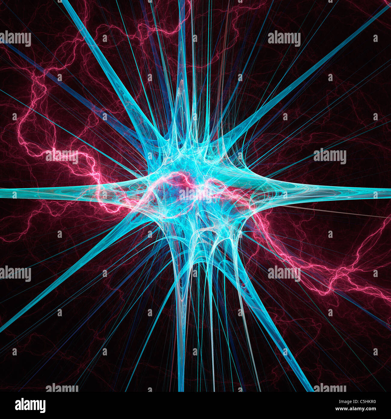 Nerve cell, artwork Stock Photo - Alamy