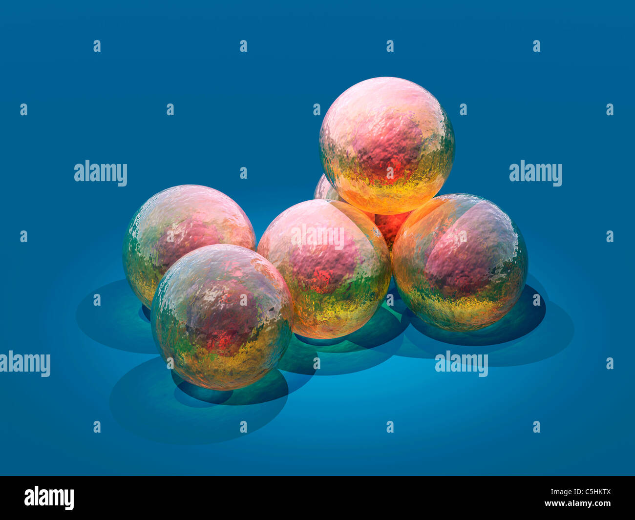 Stem cells, conceptual artwork Stock Photo