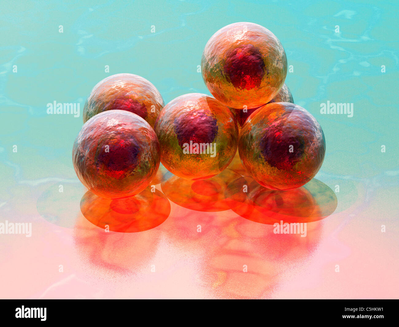 Stem cells, conceptual artwork Stock Photo