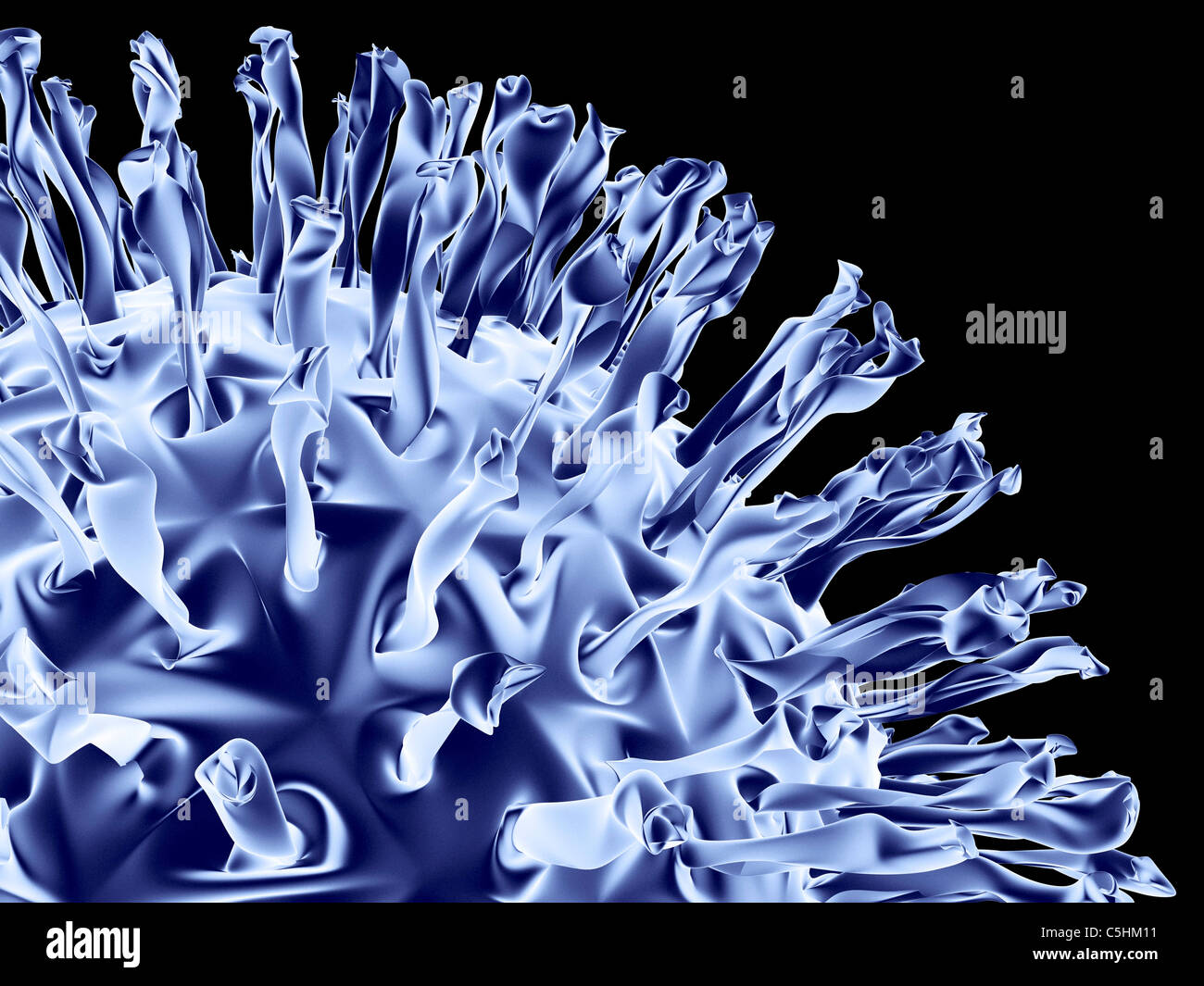 Virus, artwork Stock Photo