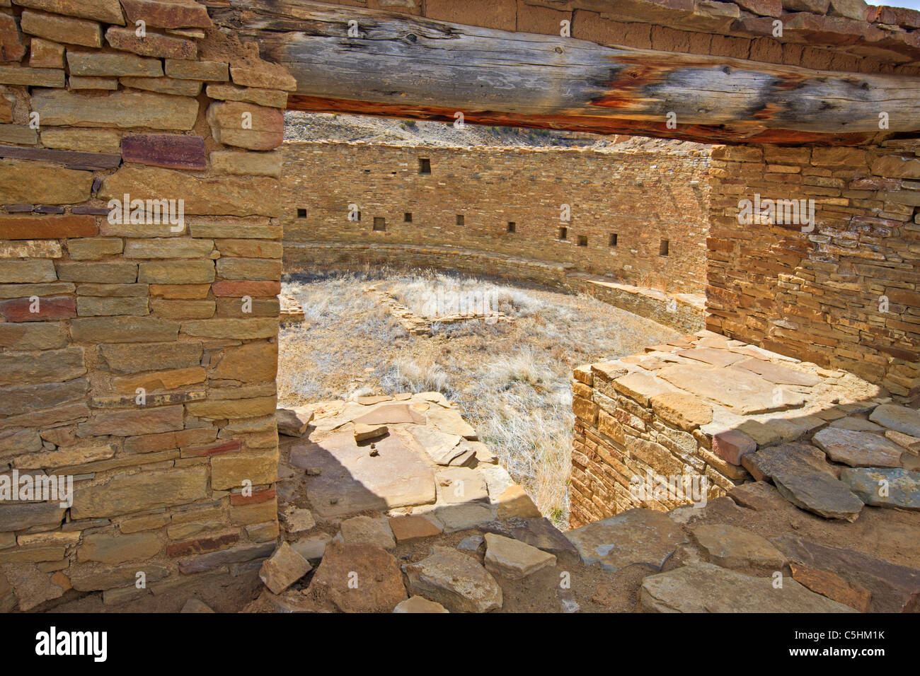 Casa Rinconada, Chaco Culture National Historic Park, New Mexico, USA Stock Photo