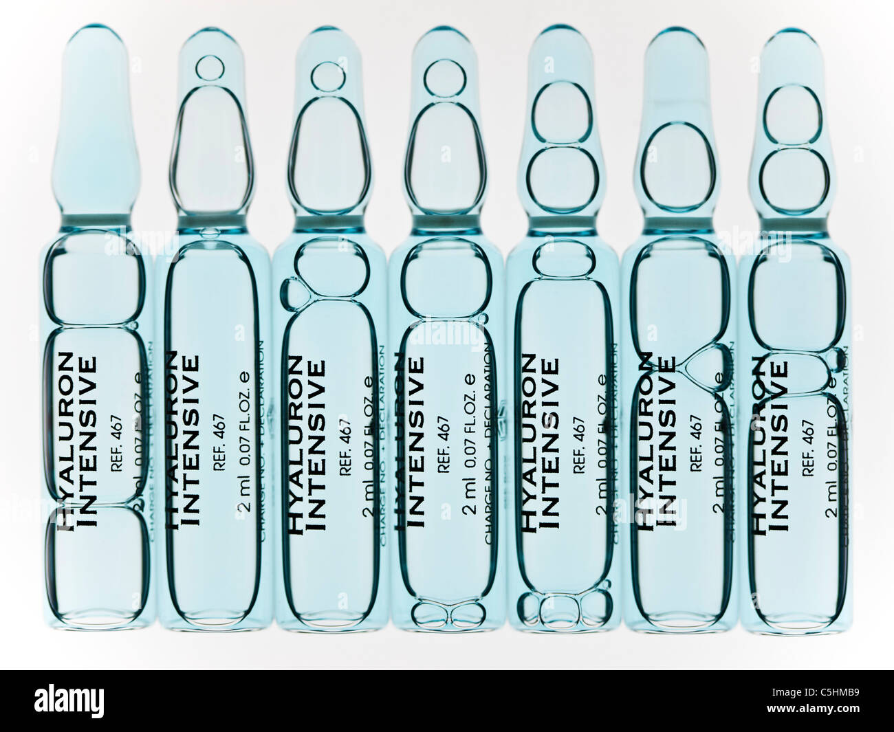 Hyaluronic acid ampoules Stock Photo Alamy