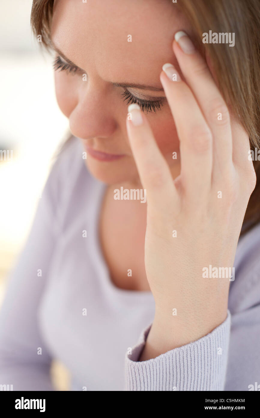 Depressed woman Stock Photo