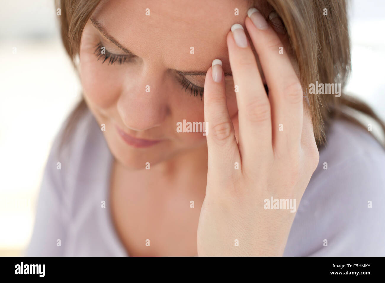 Depressed woman Stock Photo