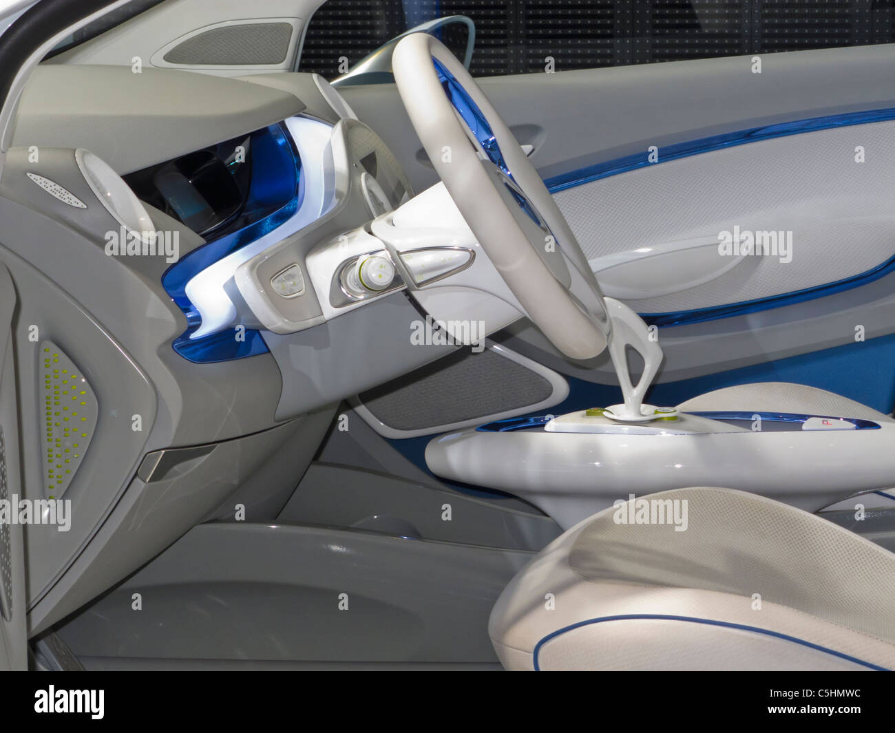 Paris, France, Detail, Steering Wheel, inside Renault Car Showroom