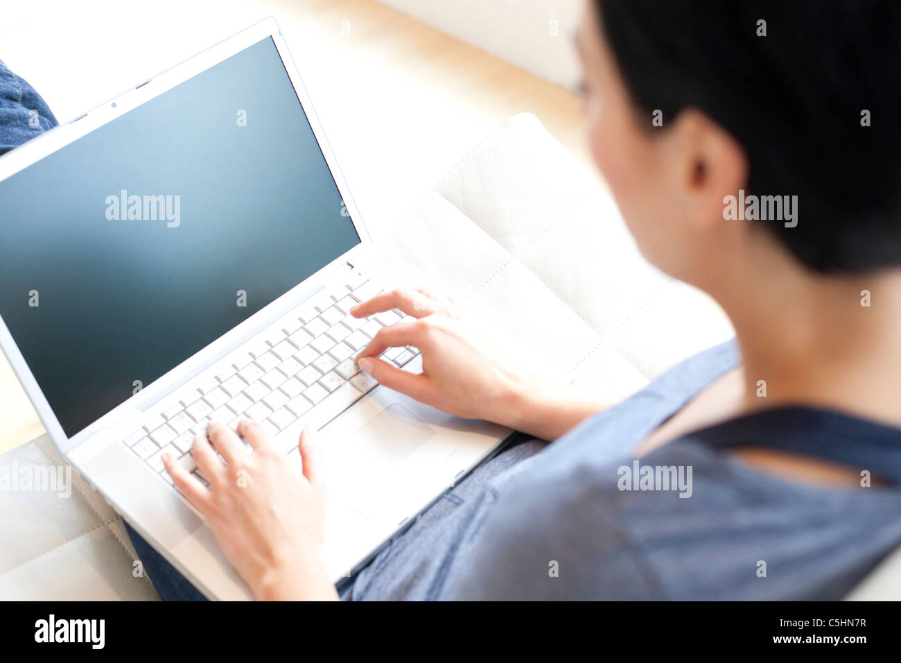 Laptop use Stock Photo - Alamy