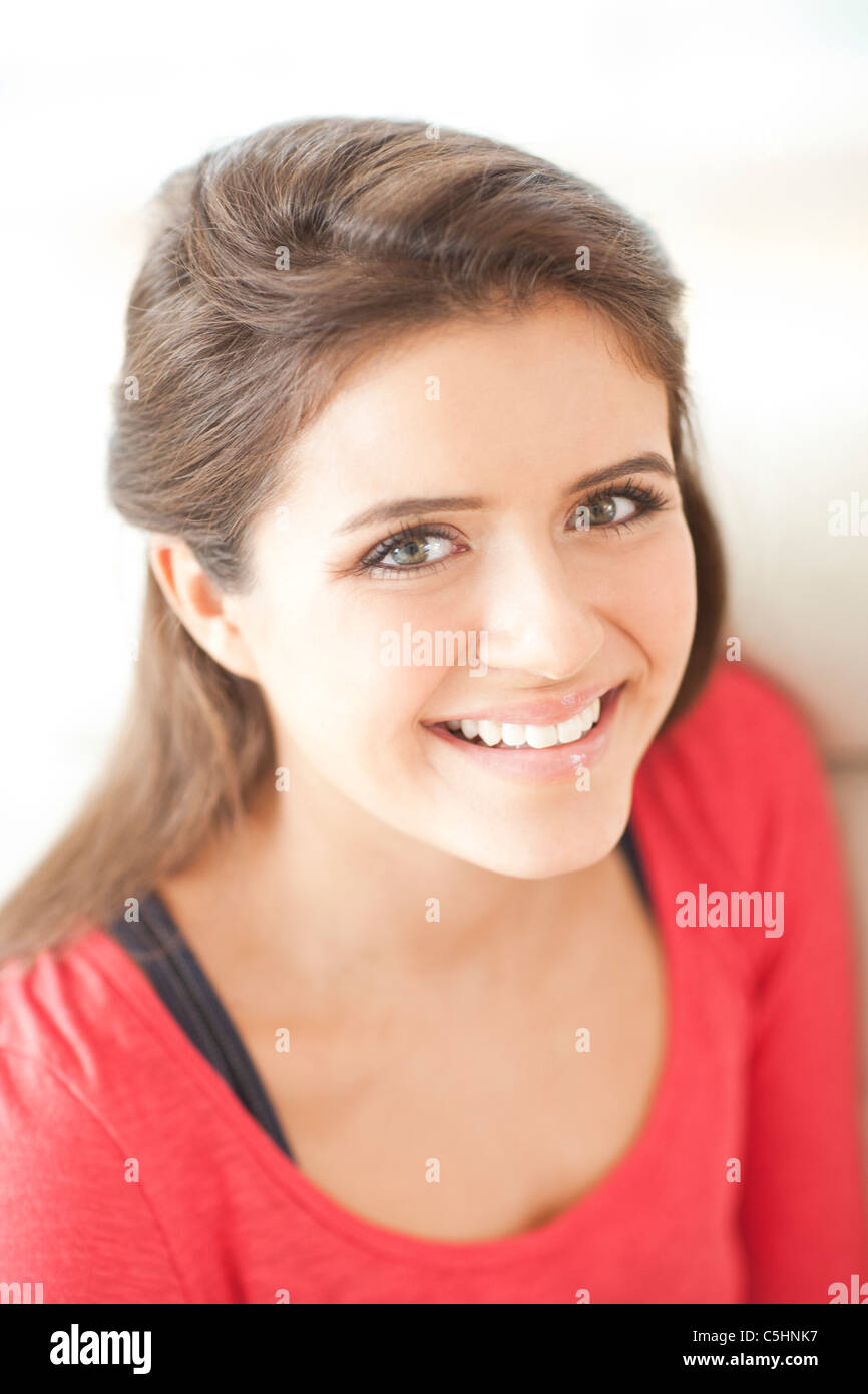 Happy teenage girl Stock Photo Alamy