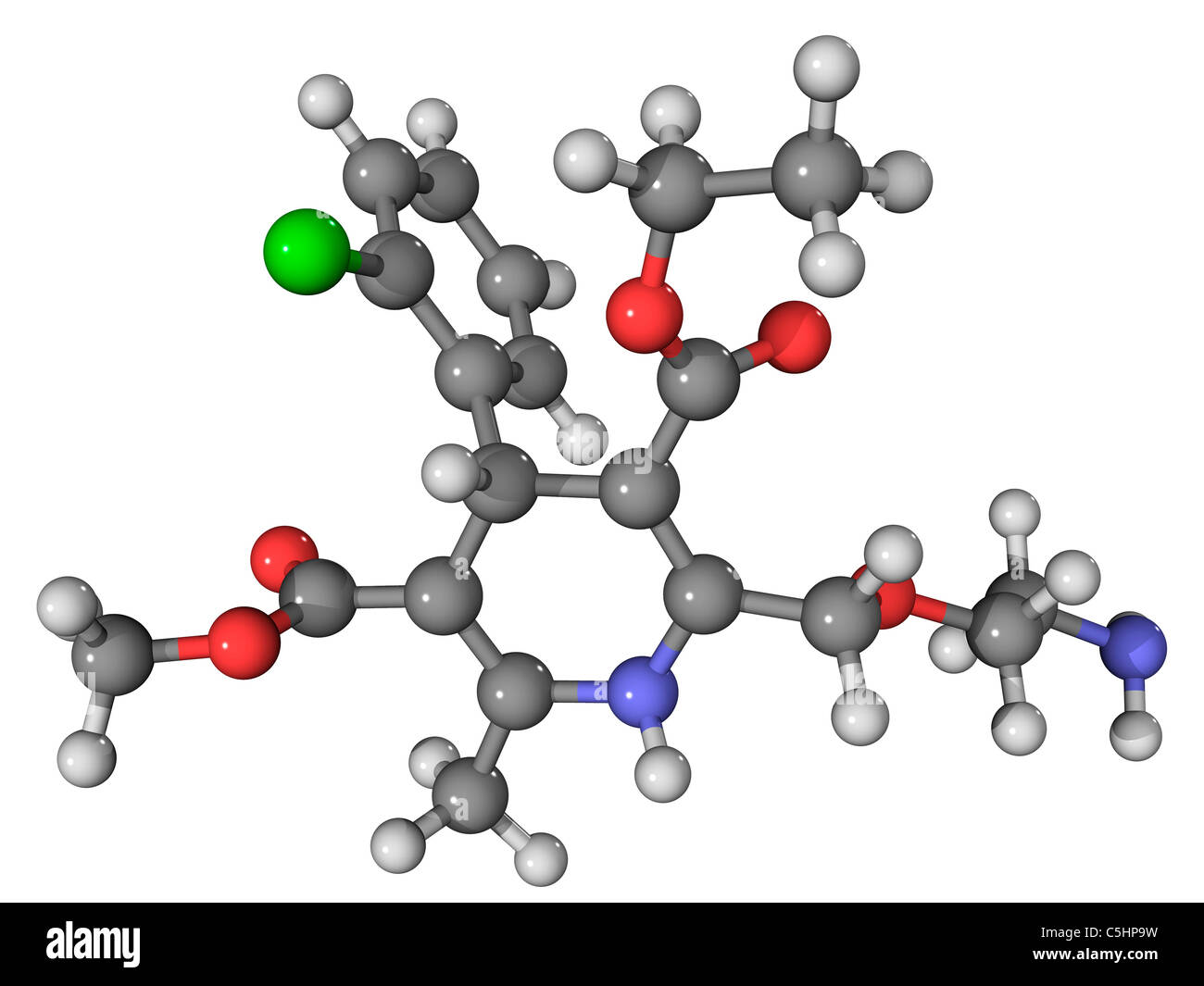 Amlodipine high blood pressure drug Stock Photo