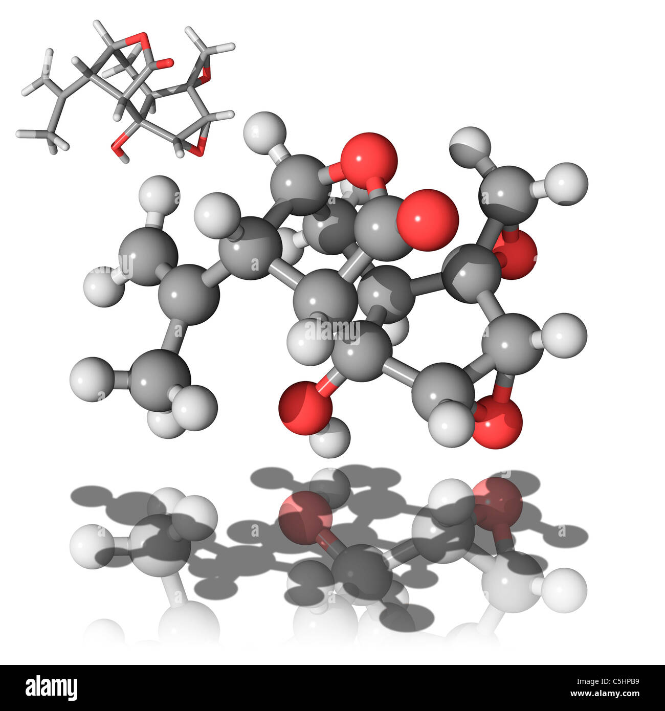 Coriamyrtin toxin molecule Stock Photo