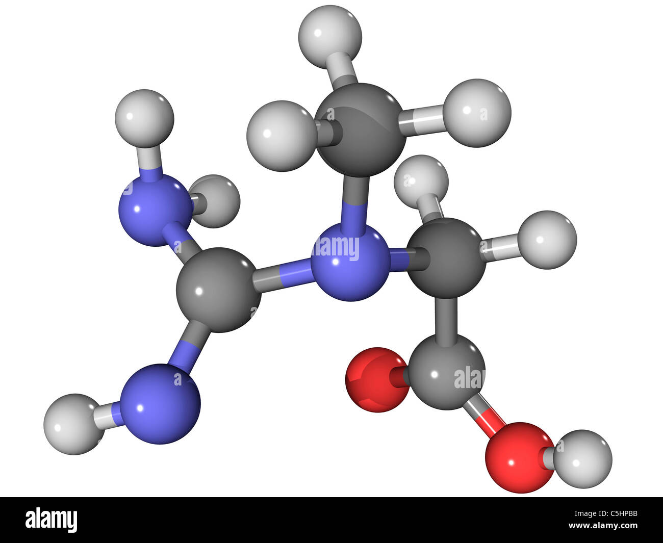 Creatine amino acid molecule Stock Photo Alamy