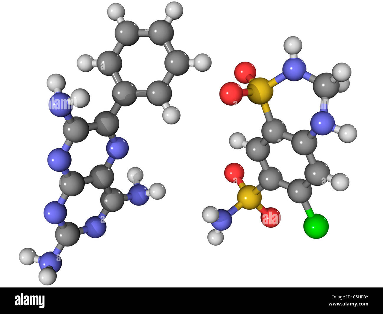 Dyazide diuretic drug molecule Stock Photo Alamy