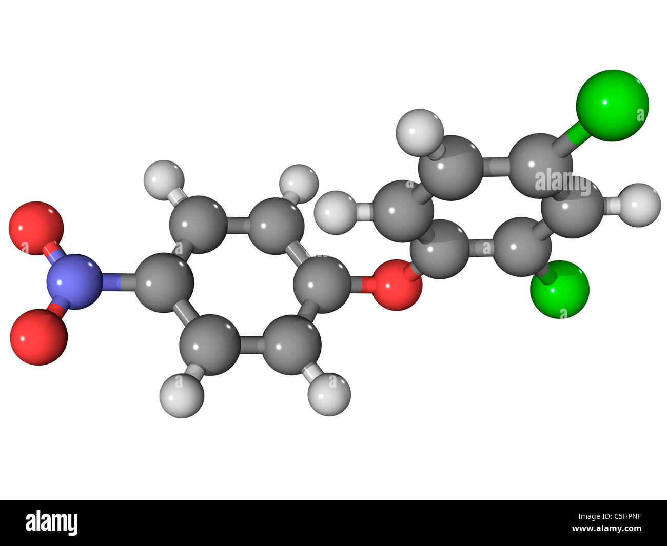 Nitrofen herbicide molecule Stock Photo - Alamy