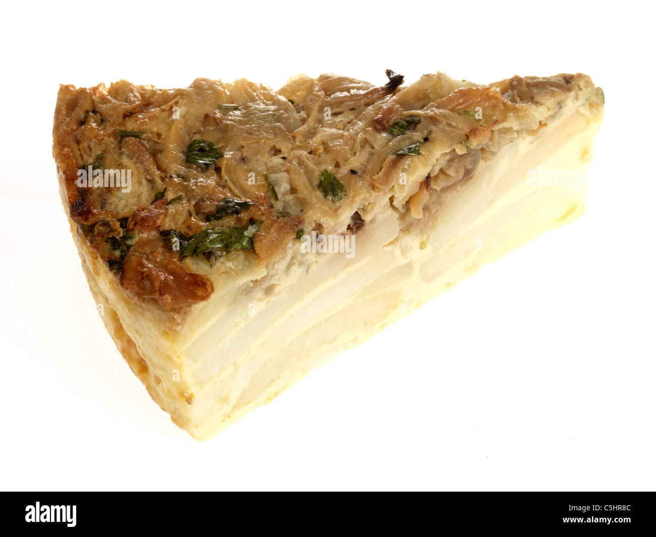 Onion and Potato Tortilla Stock Photo Alamy