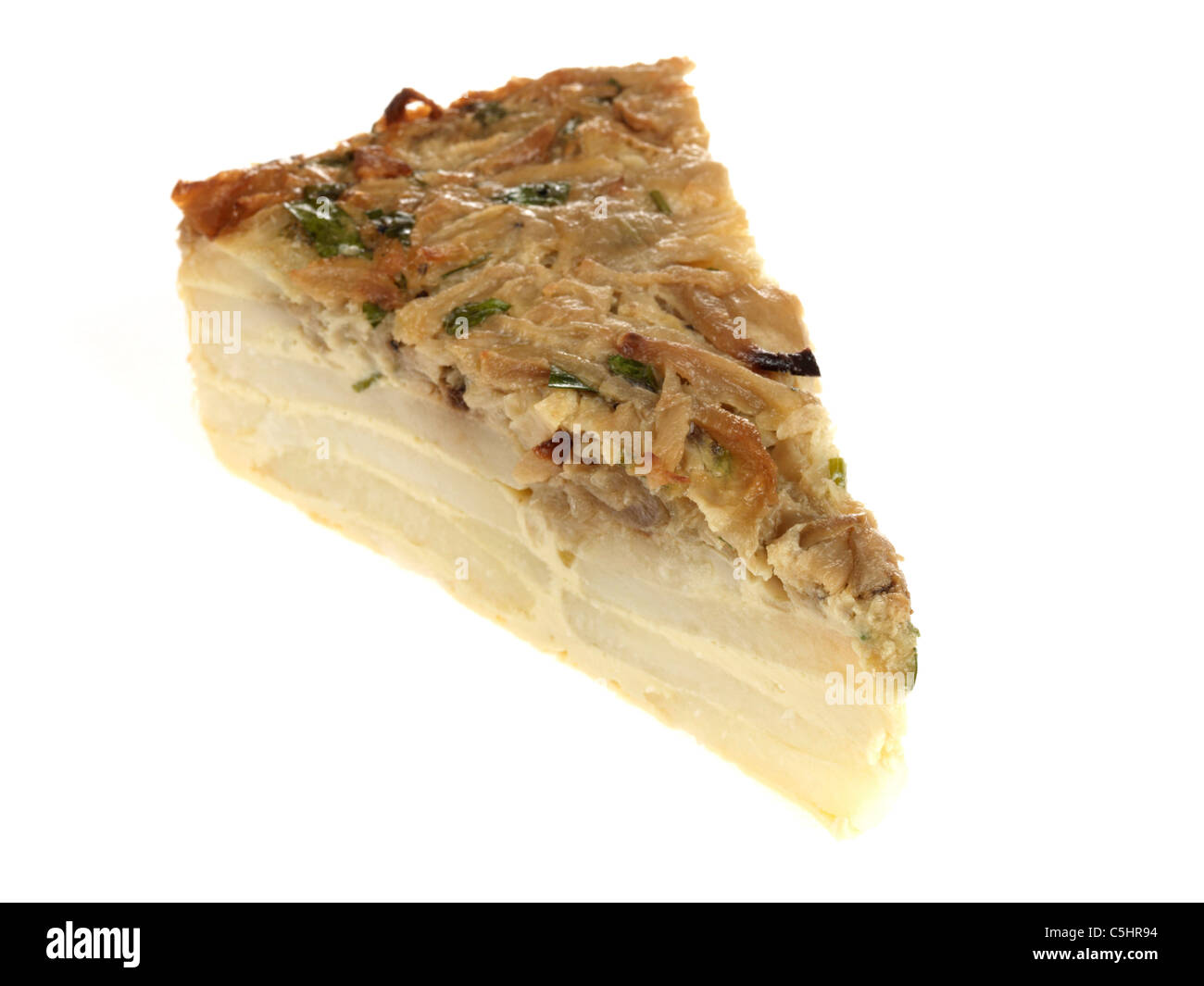 Onion and Potato Tortilla Stock Photo Alamy