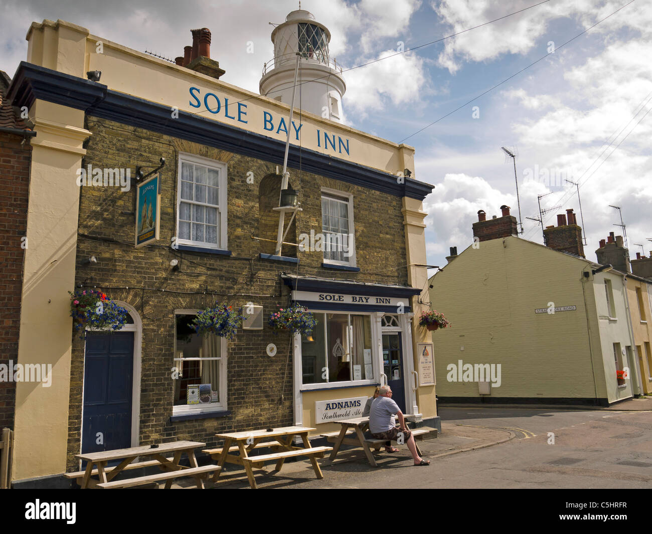 The Sole Bay Inn in Southwold named to commemorate the sea battle with the Dutch at nearby Sole Bay in 1672 Stock Photo