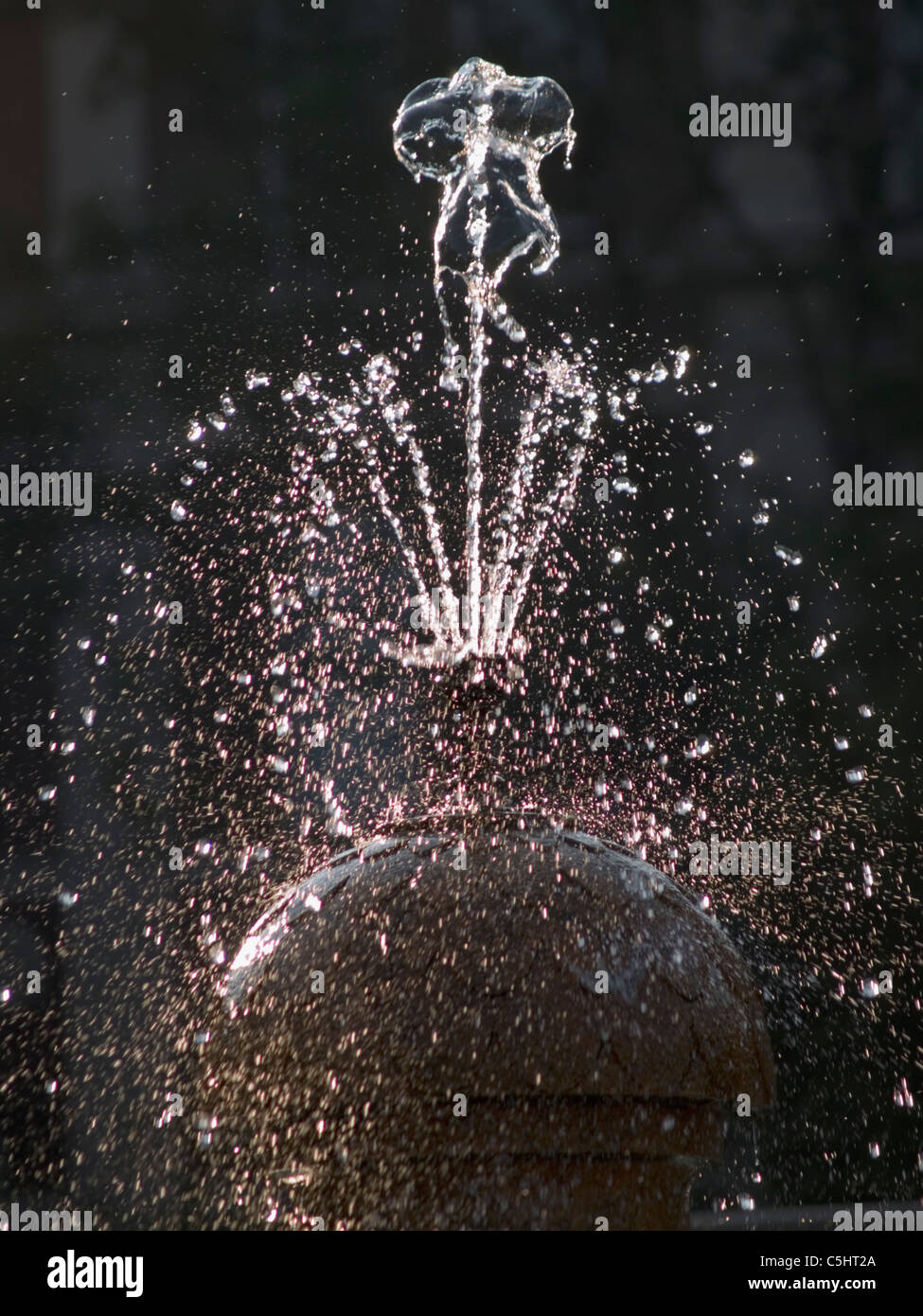 Water in water fountain in New York City Stock Photo Alamy